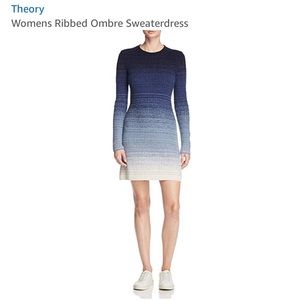 Theory Ombré sweater dress